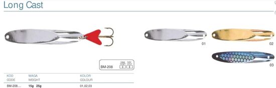 Šūpiņš / Kastmāsters Mistrall LONG CAST 15G